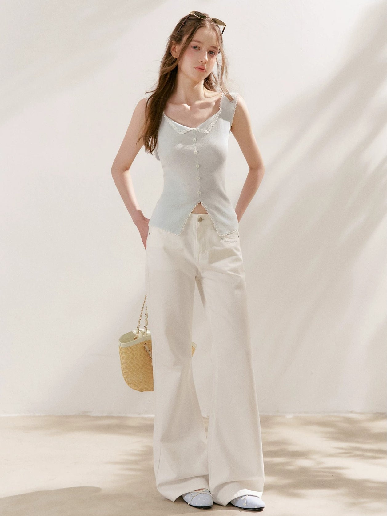 Lyocell Lace Vest