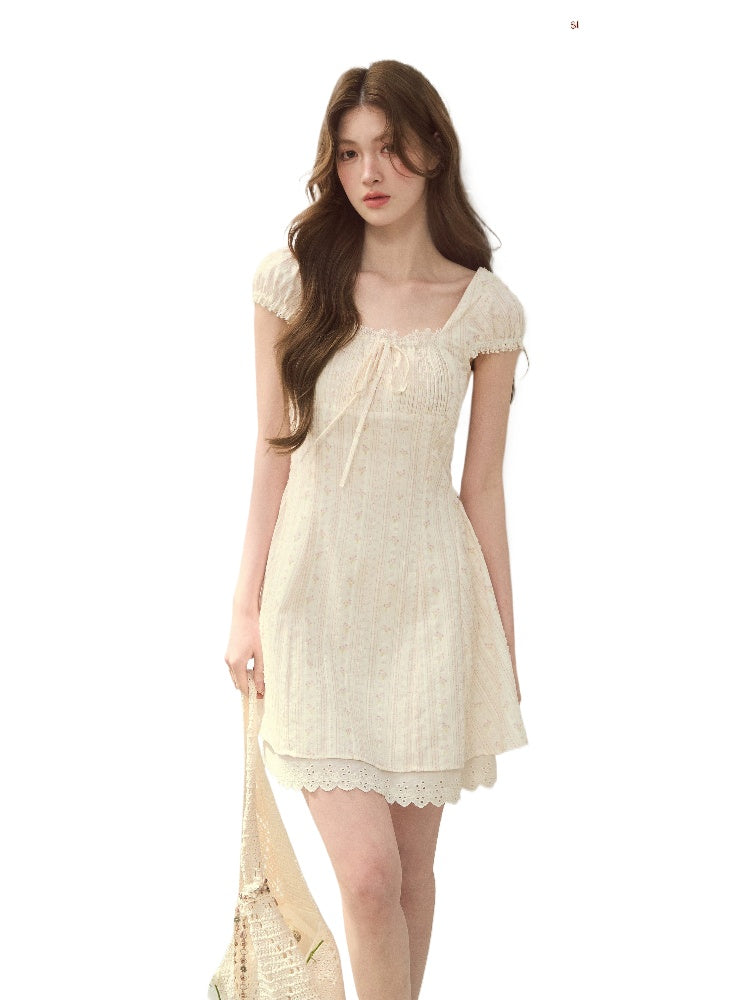 “Seine Holiday” Floral Tea Dress