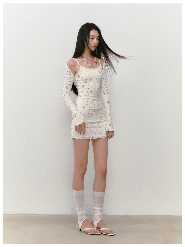 Seaside Series Printed Dress & Cover Up Set