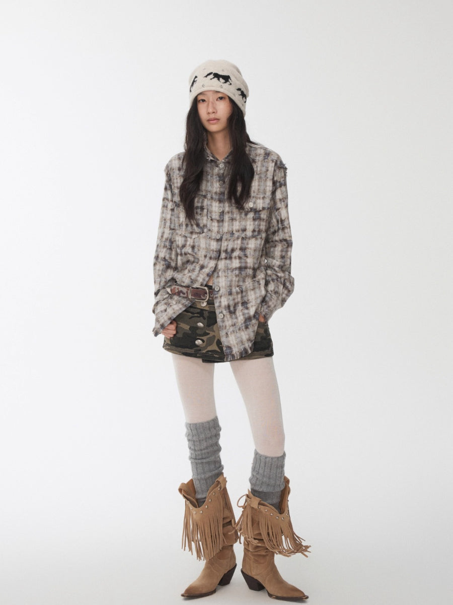 Fair Isle Pony Jacquard Knit Beanie