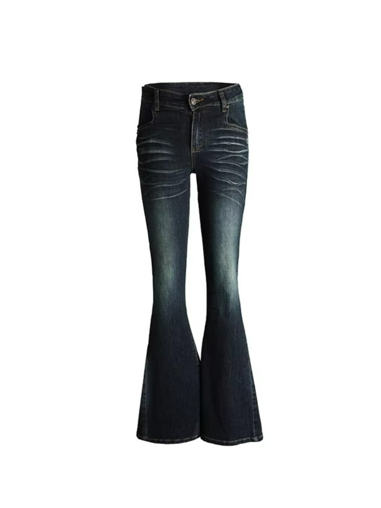 Skins Low-rise Micro Flare Denim Pants