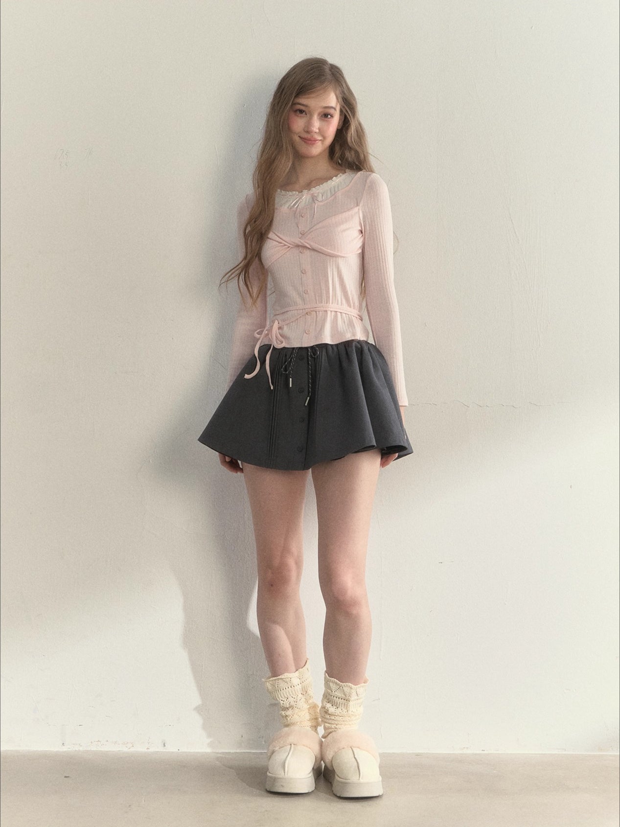 Bowknot Knit T-Shirt