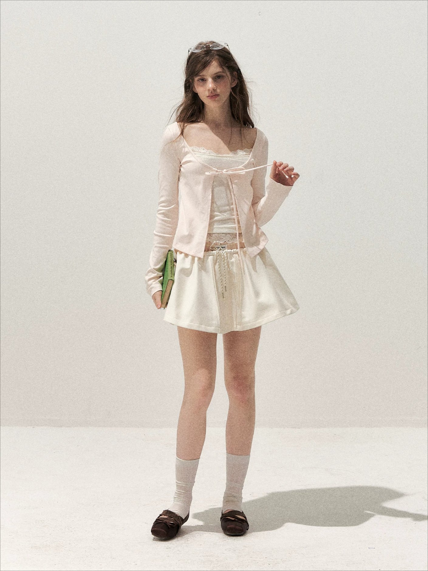 Lace Layered Tie Top