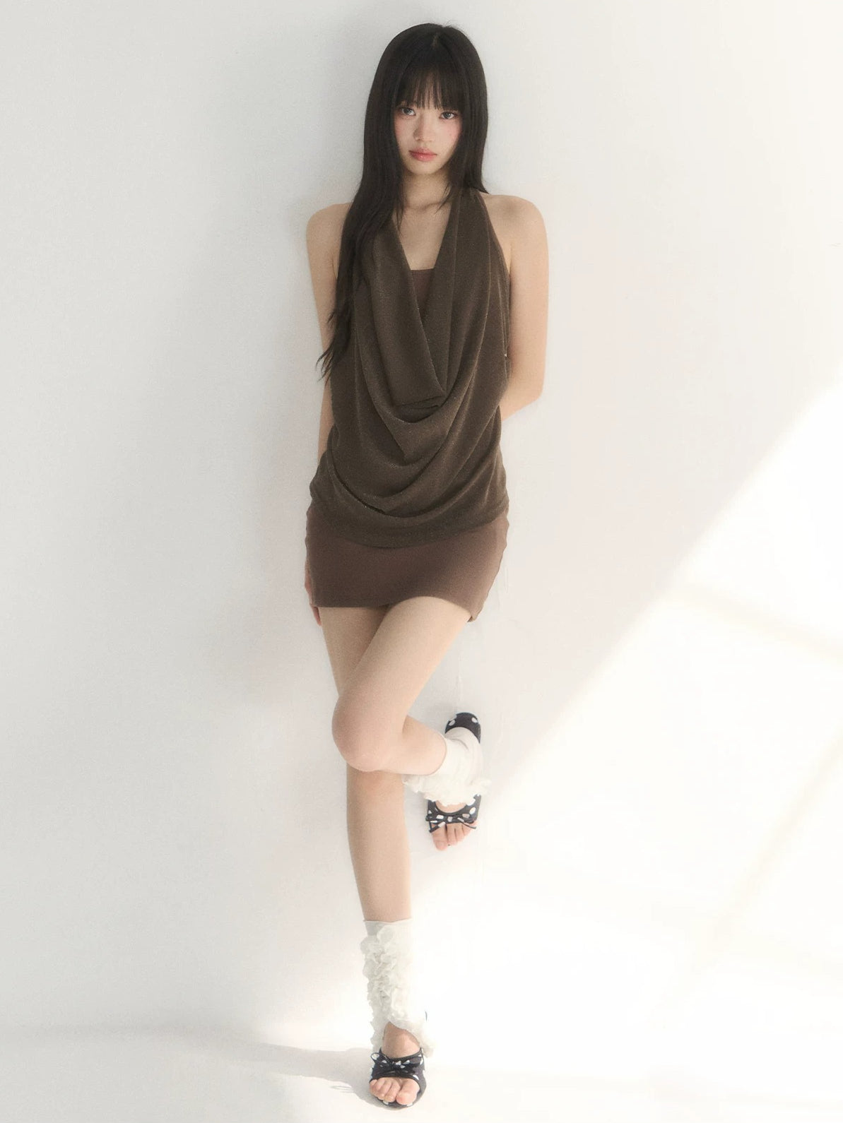 Halter Cowl Bodycon Dress