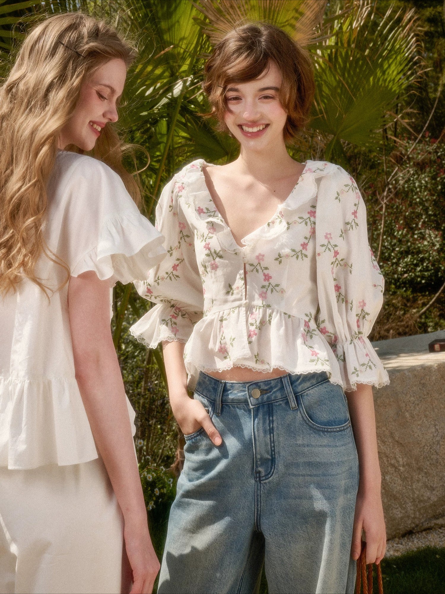 Floral Cotton Blouse