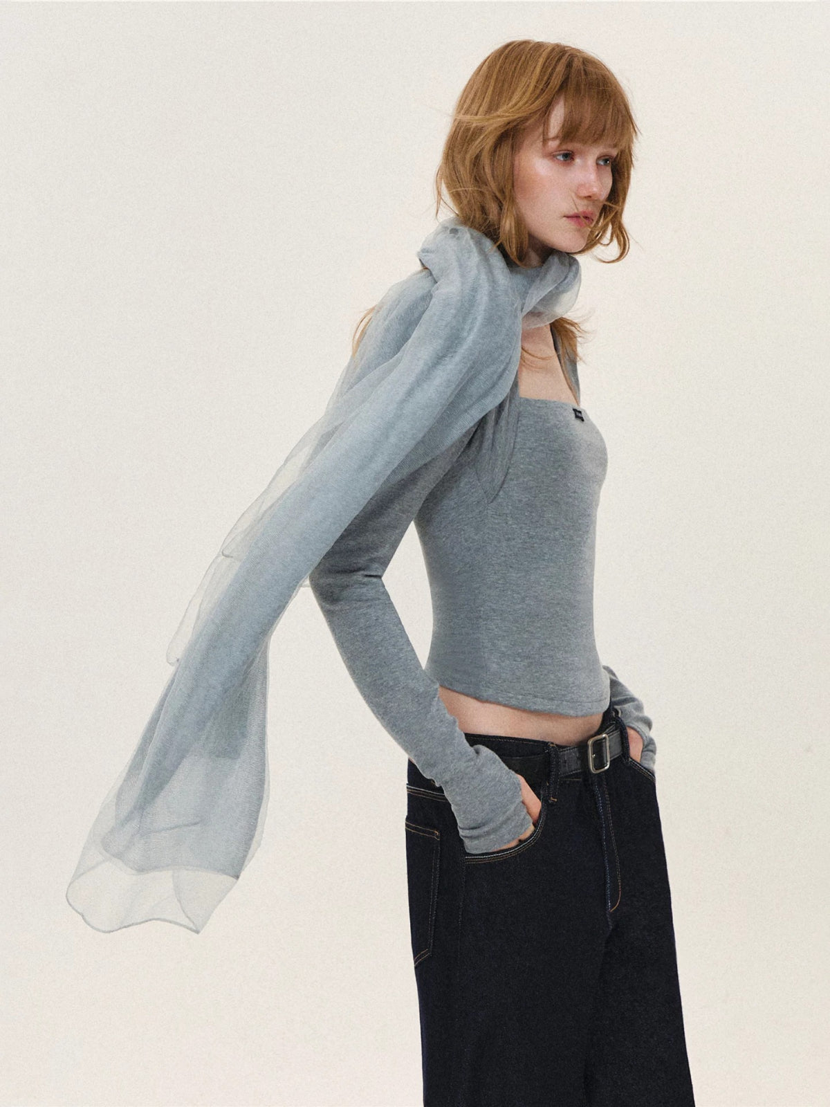 Double Layer Silk Wool Scarf