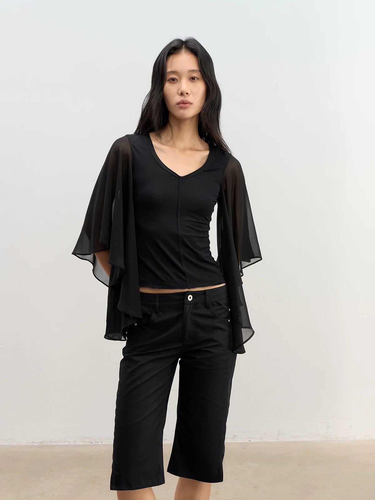 Lyocell V-Neck Top