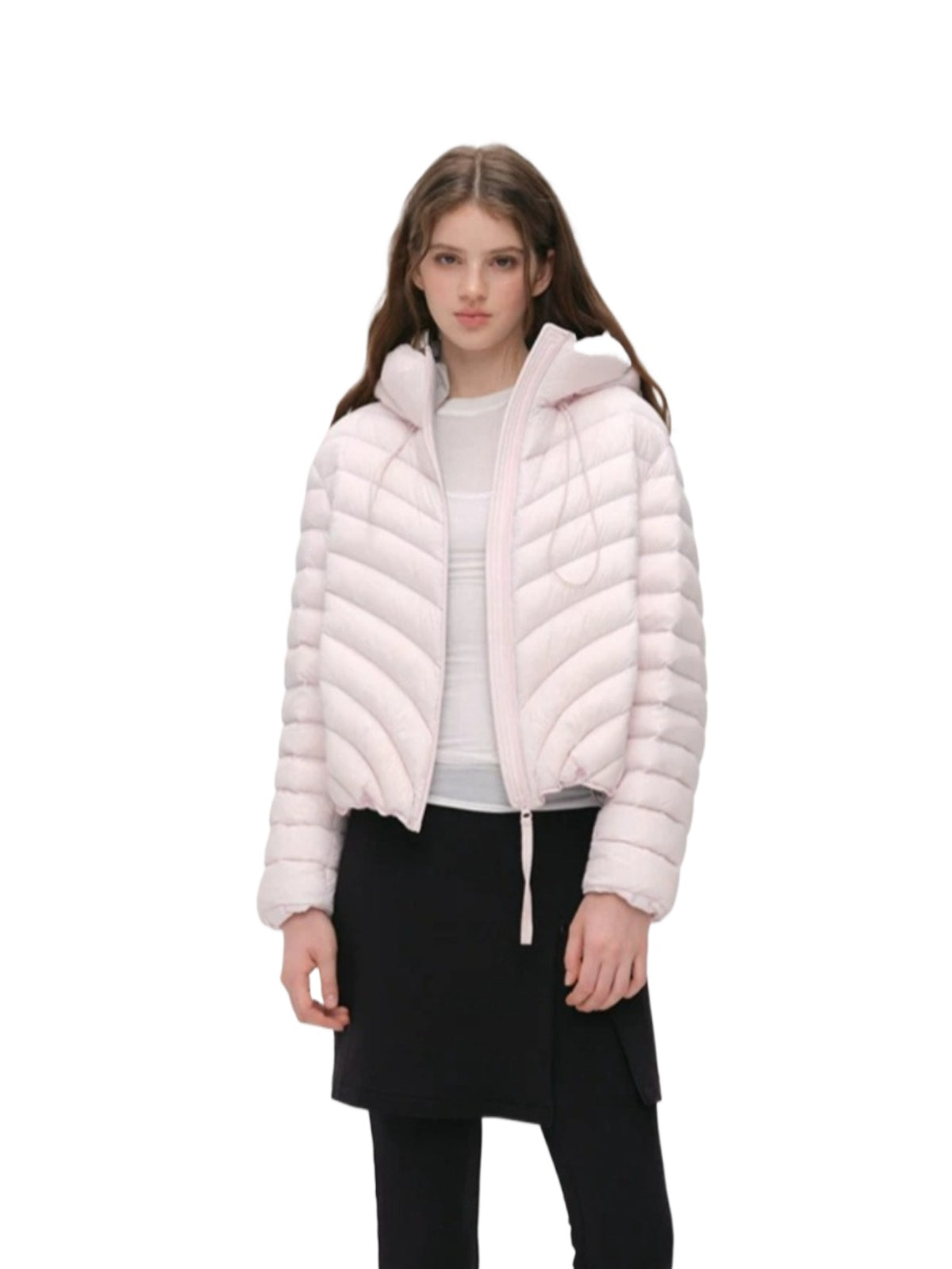 Quilted Hooded Light Down