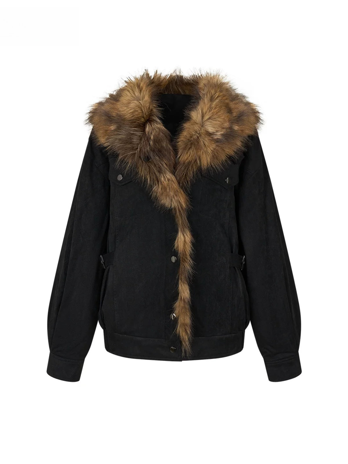 Faux Fur Trimmed Down Jacket
