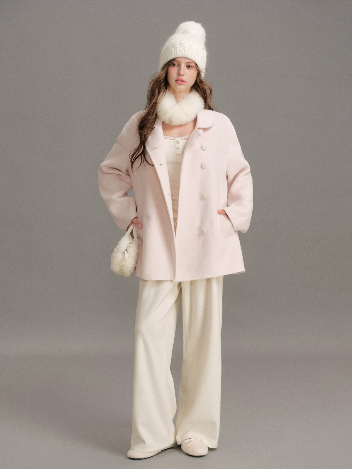 Peter Pan Collar Wool Coat
