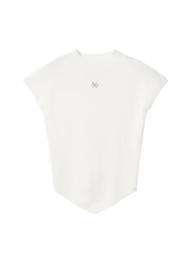 White & Black Arrow Slim Tee