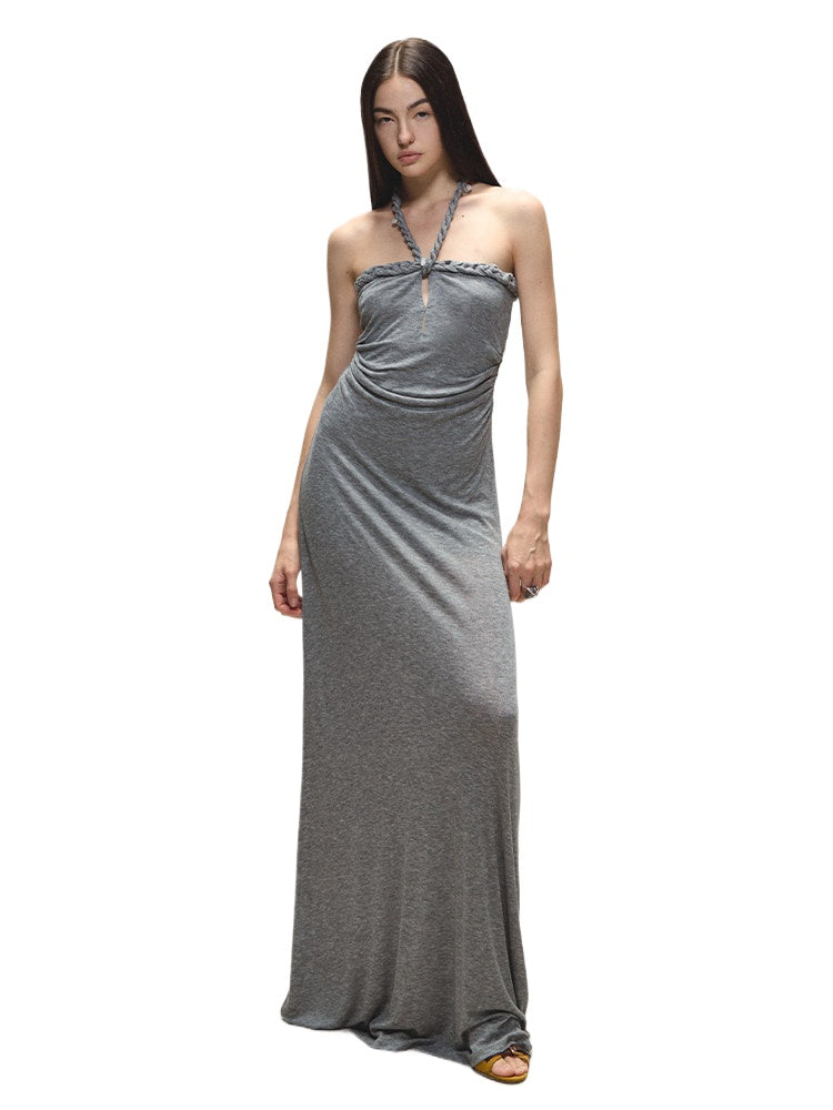 Cable Knit Halter Dress