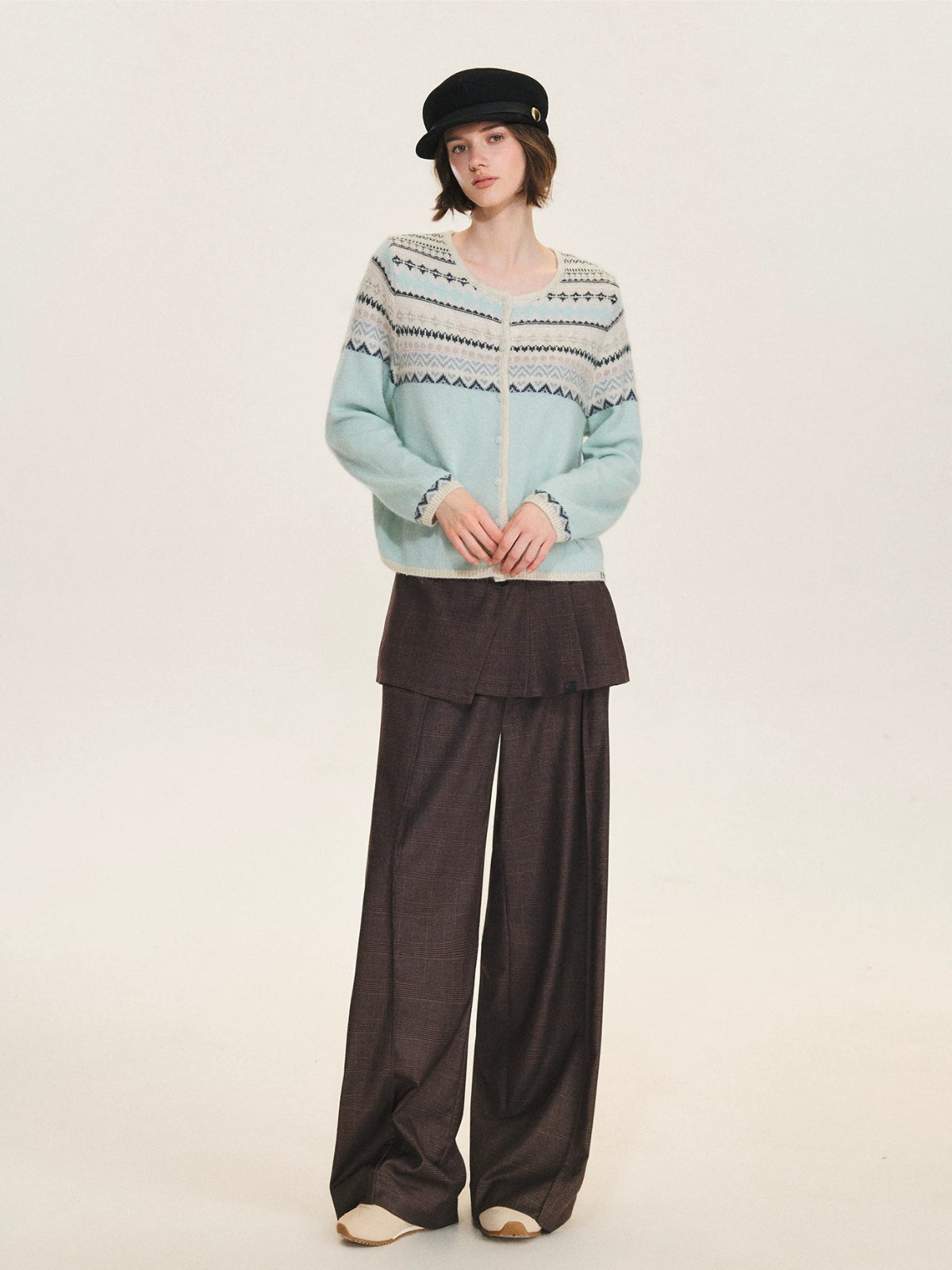 Pastel Fair Isle Knit Cardigan