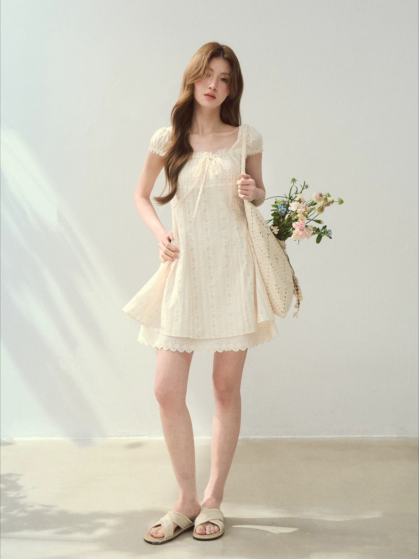 “Seine Holiday” Floral Tea Dress