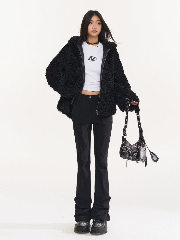 Oversize Faux Fur Hooded Coat
