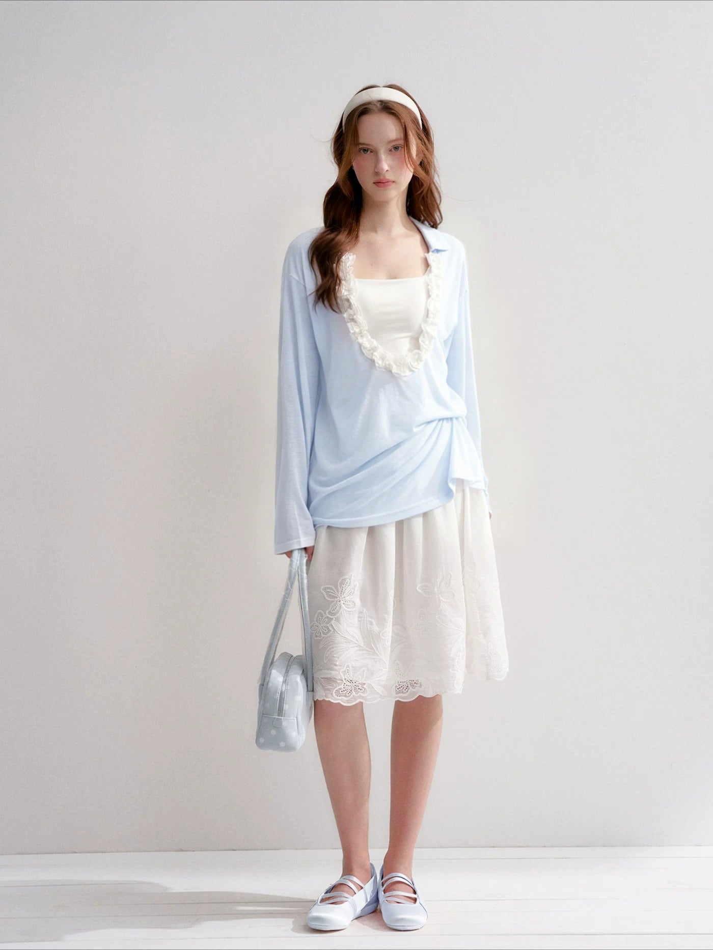 Ruffle Cloud Tee Set