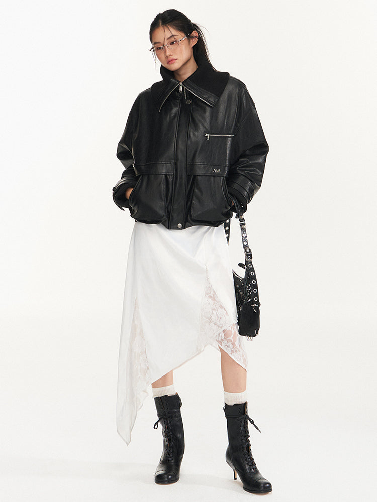 Punk Oversized Motorcycle Jacket