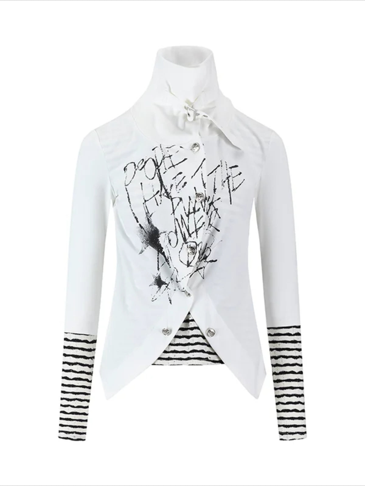 Punk Layered Knit Top