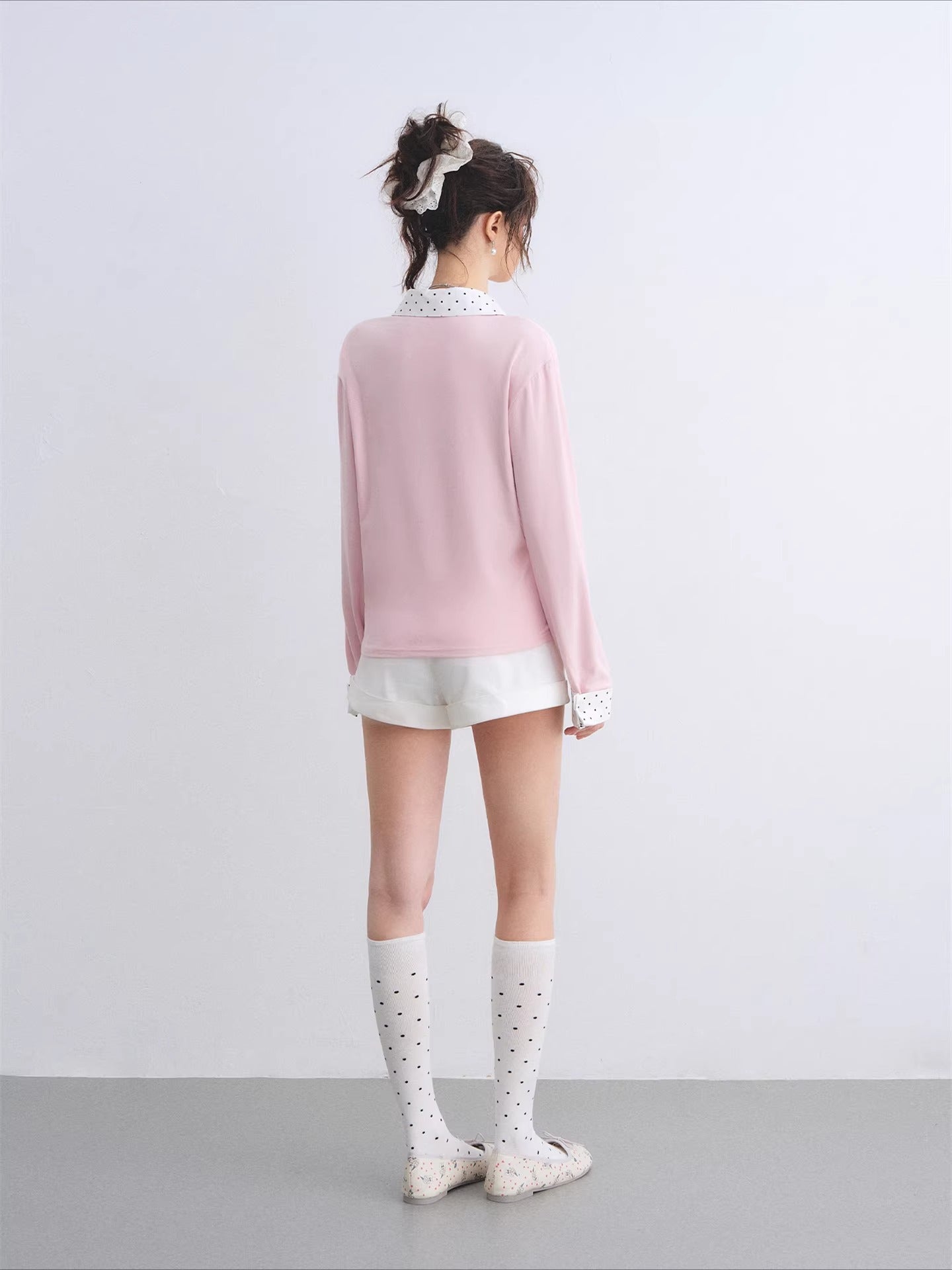 Belted Straight Denim Shorts