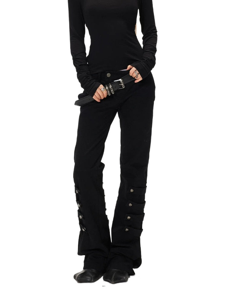 Low Rise Flare Pants