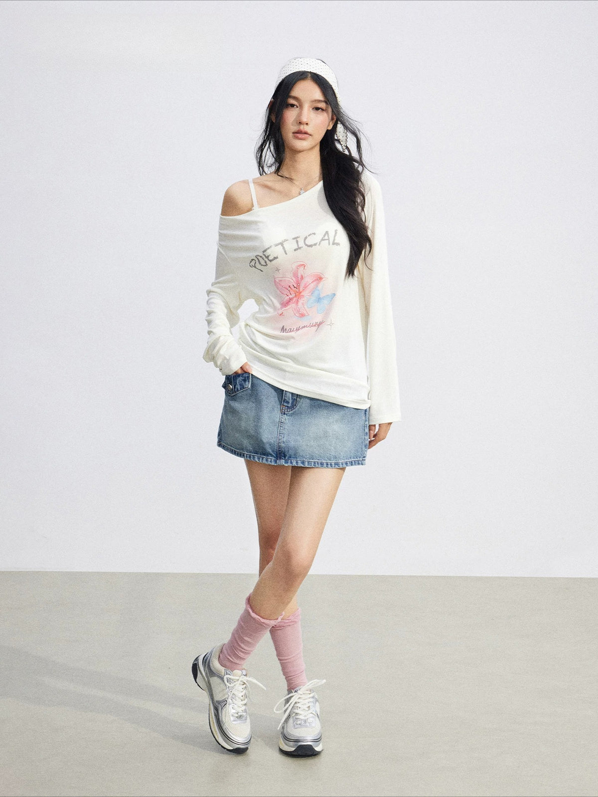 Floral Draped Tee