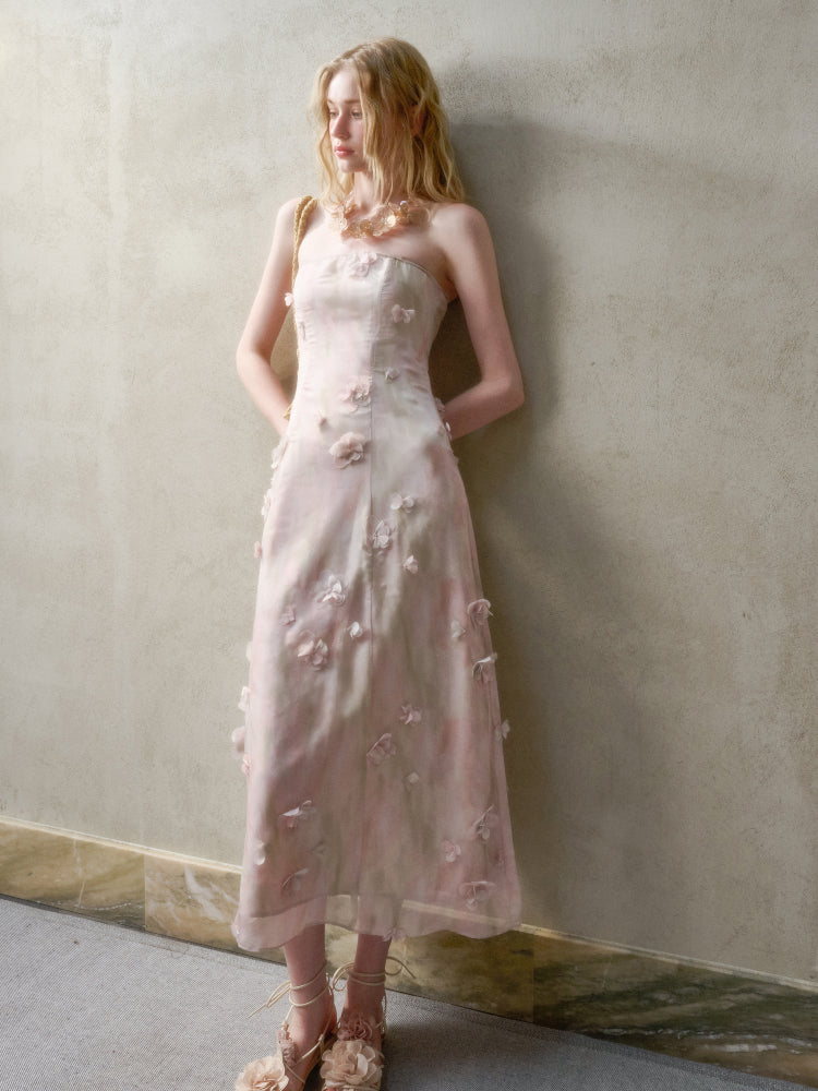 Romantic Moments in Pastel Island Long and Short Dress