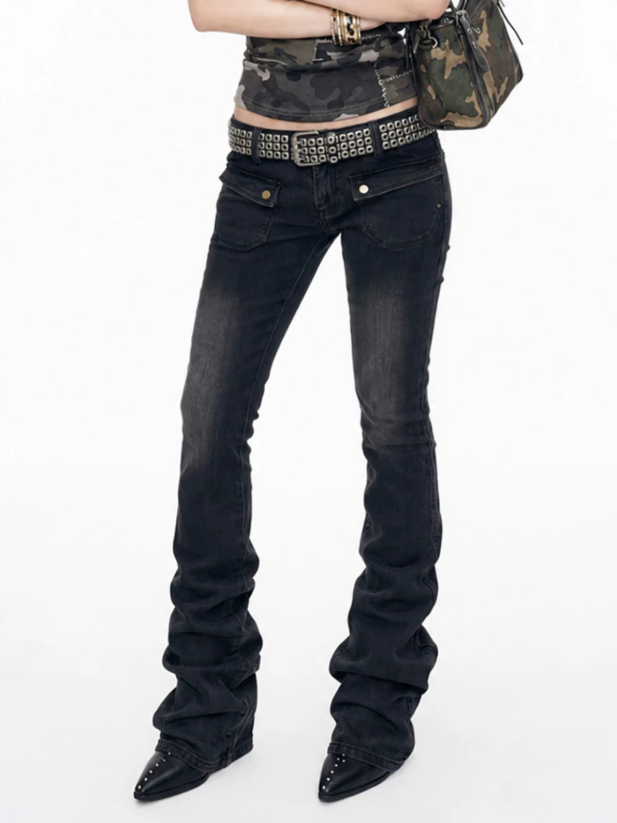 Y2K Low Rise Flare Jeans
