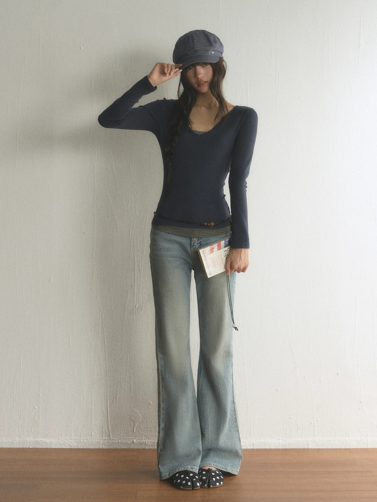 Contrast Layered Top