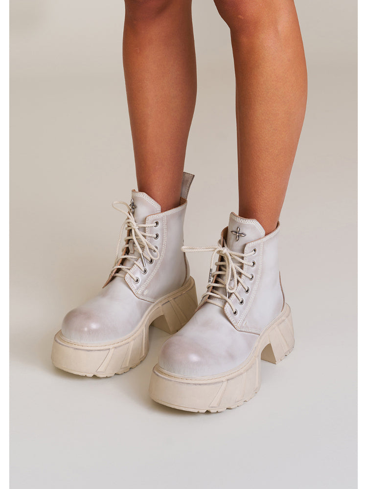 Future Mirage Leather Rider Boots Snow Mountain