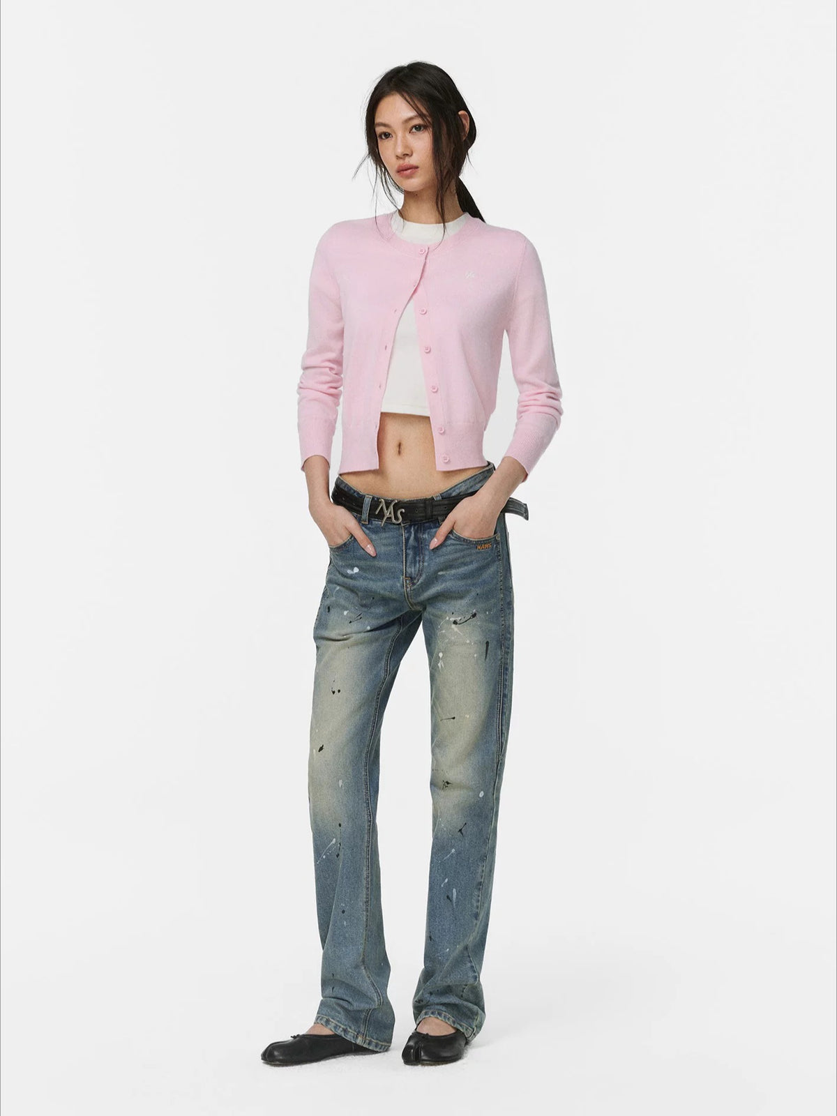 Retro Washed Slim Denim Jeans