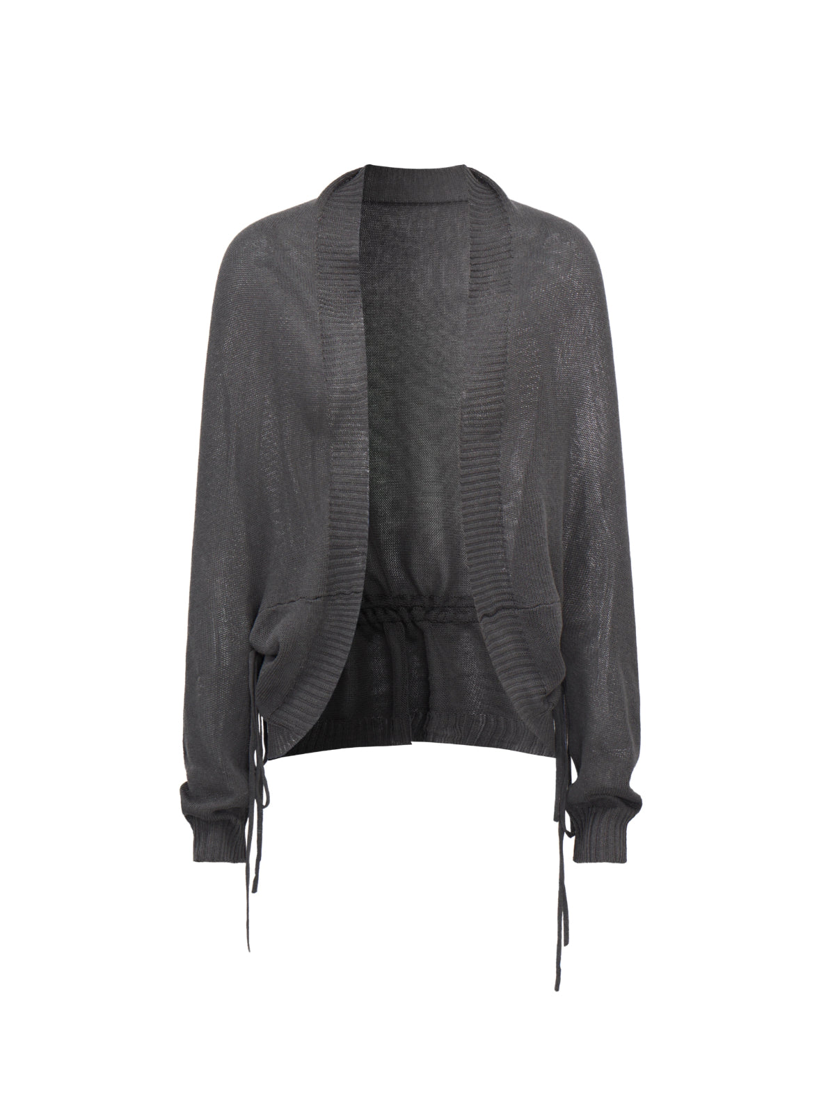 Korean Drawstring Knit Cardigan