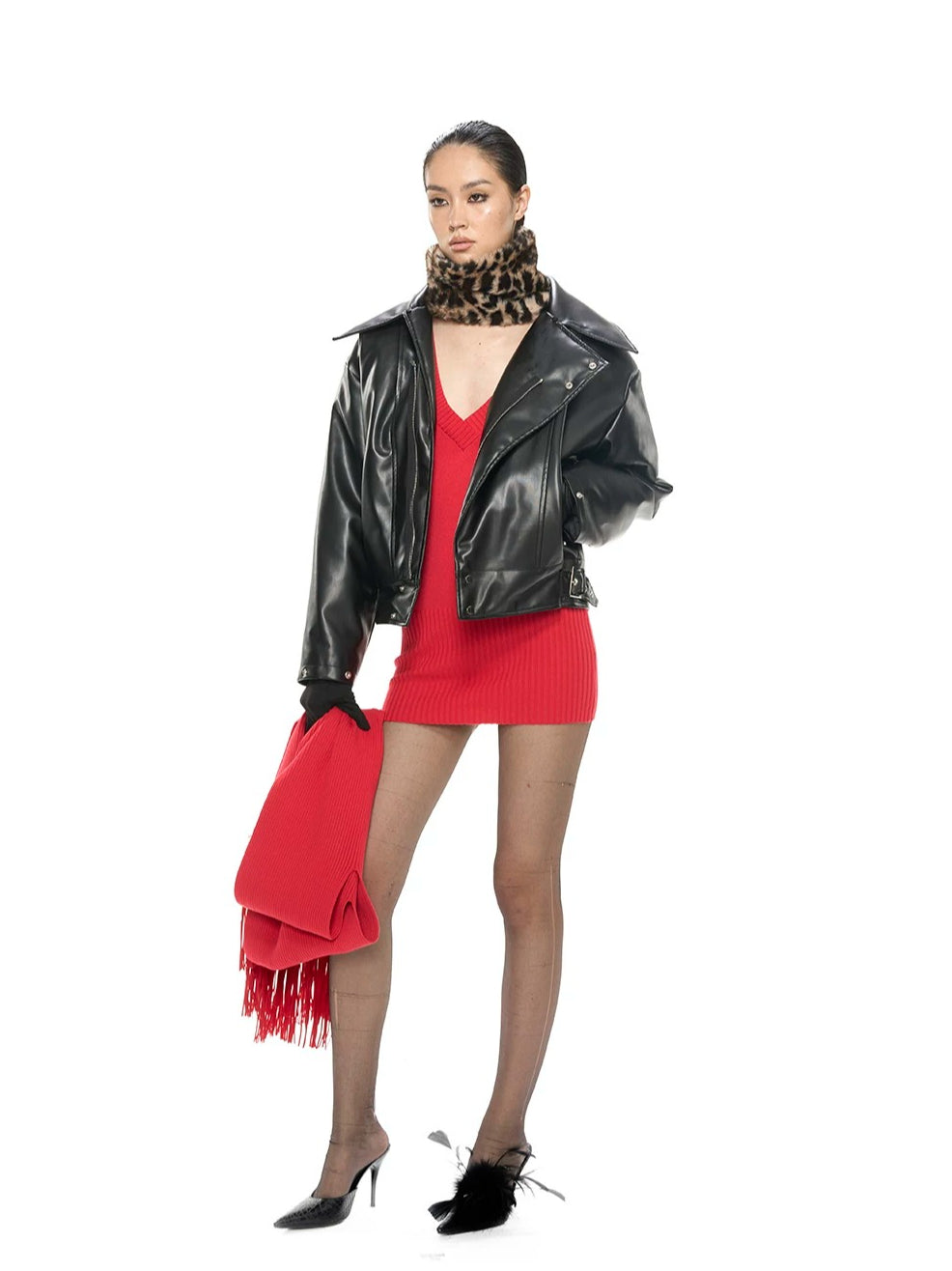 Fringe Knit Dress Set