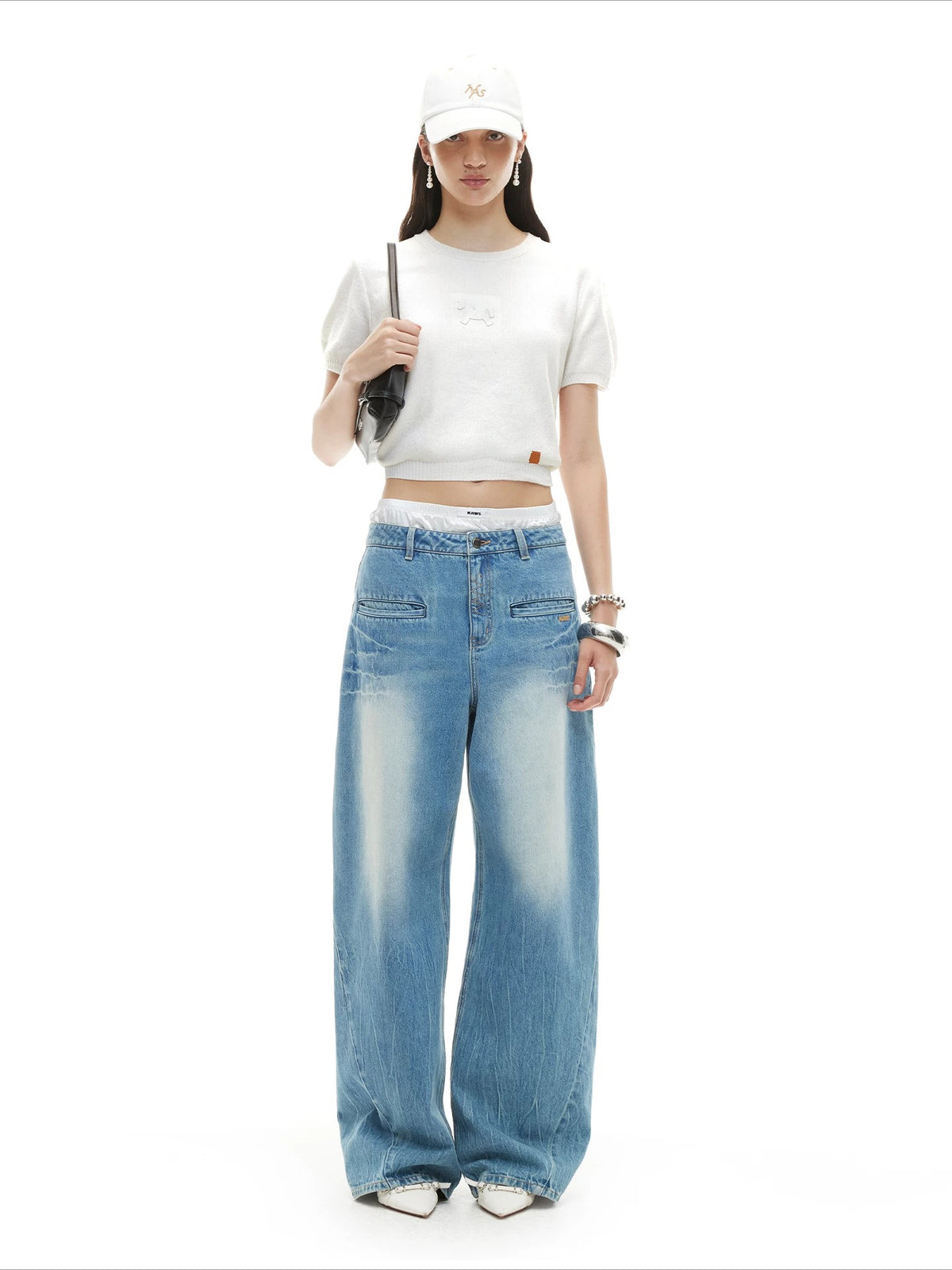 Pony Knit Cropped Tee