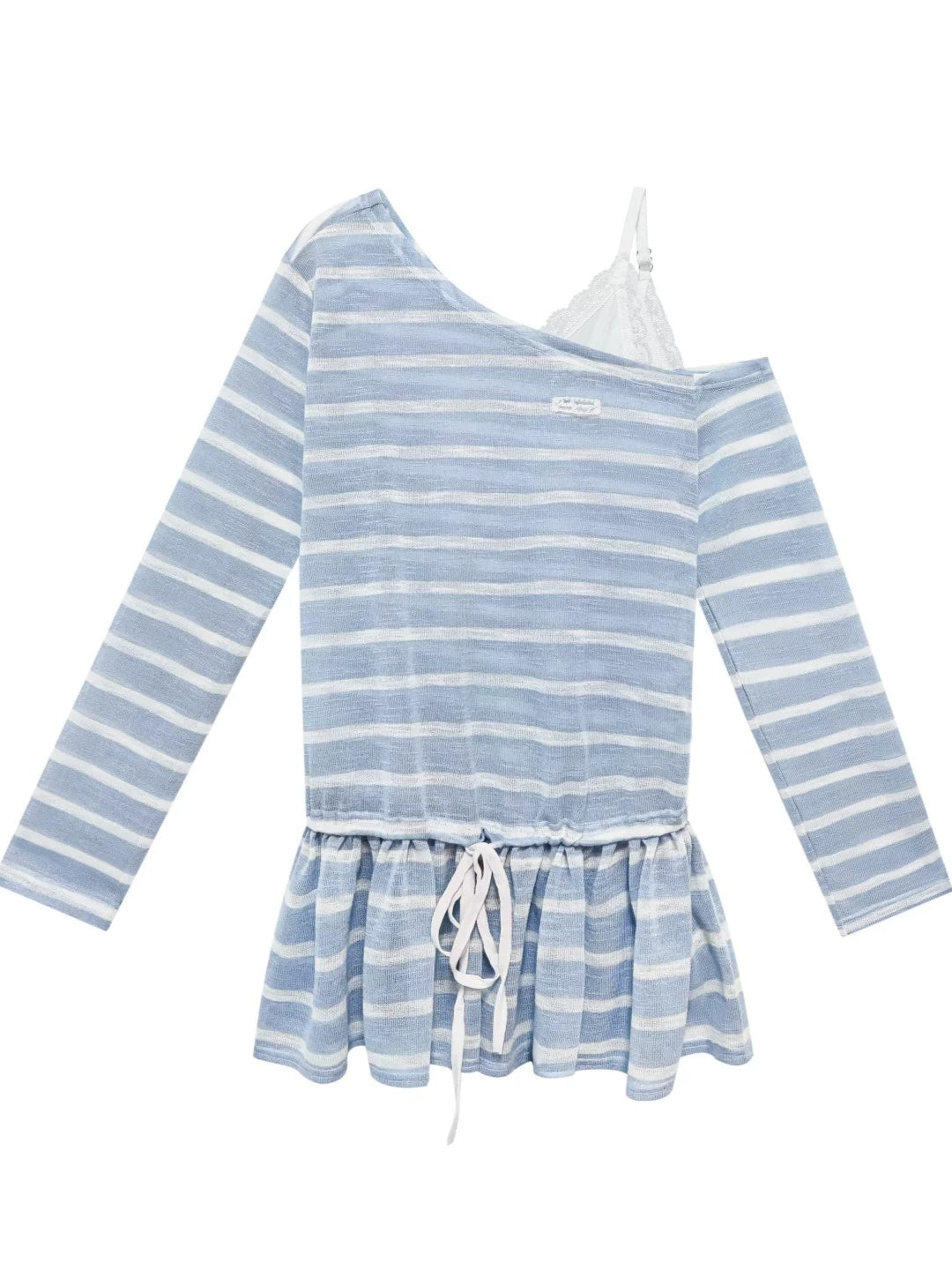 Lace Strap Stripe Top