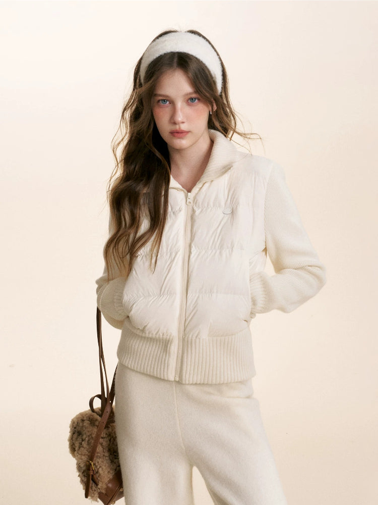 Wool Knit Down Jacket