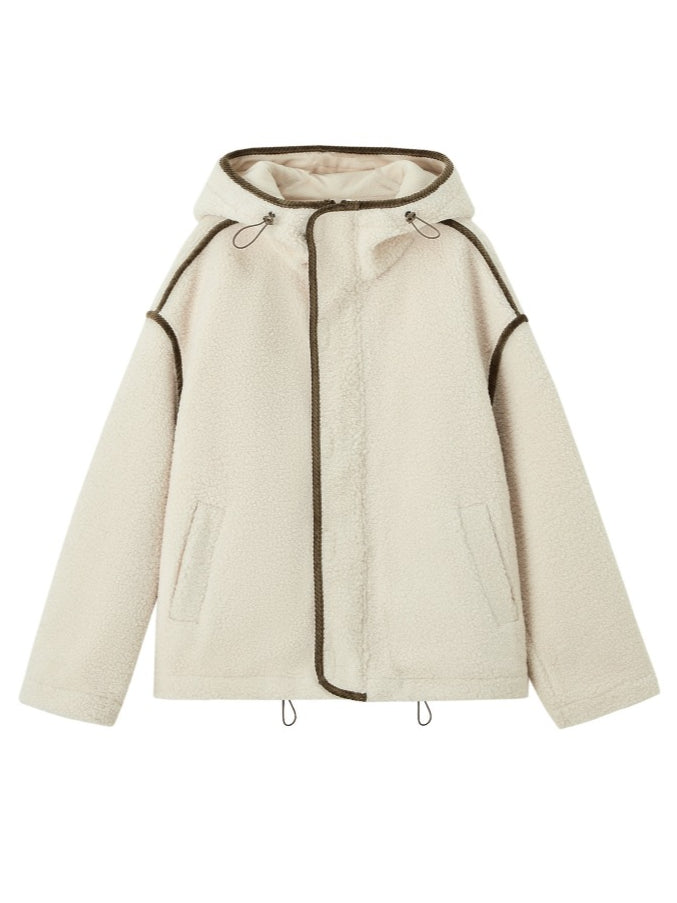 Colorblock Piped Fleece Jacket