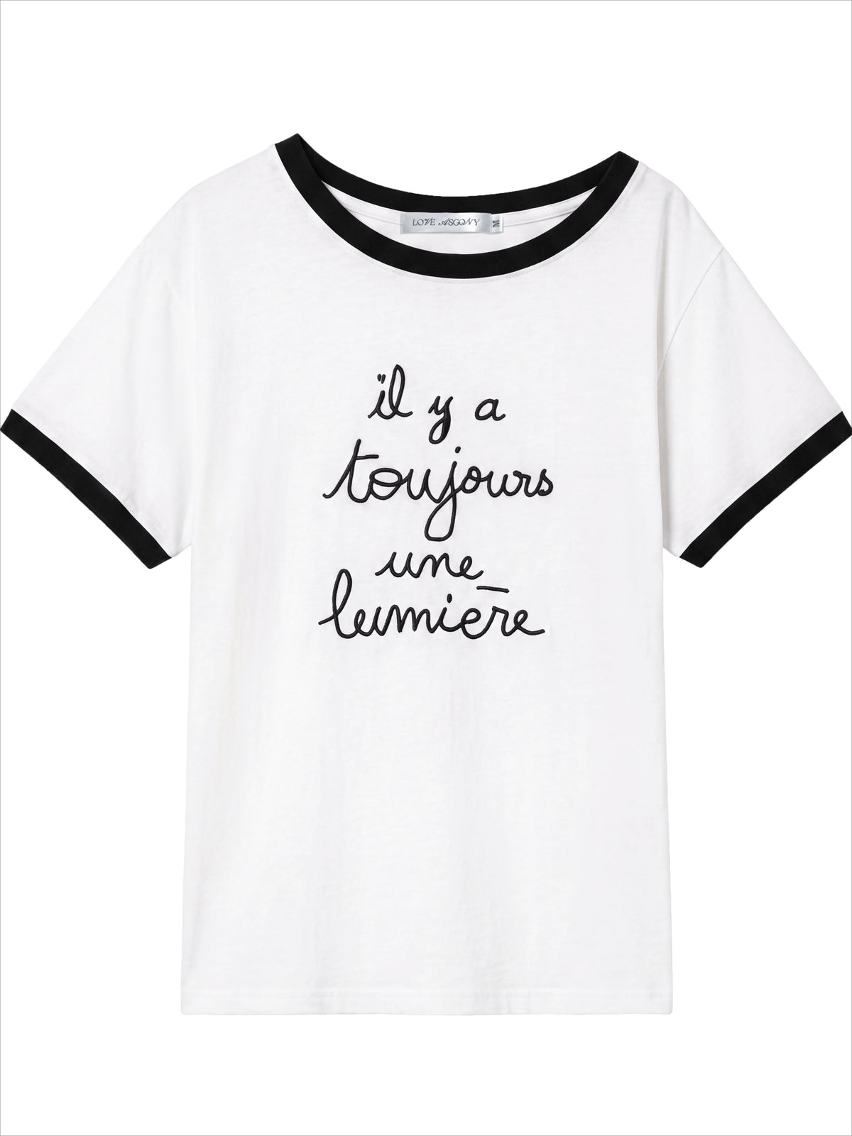 Contrast Letter Tee