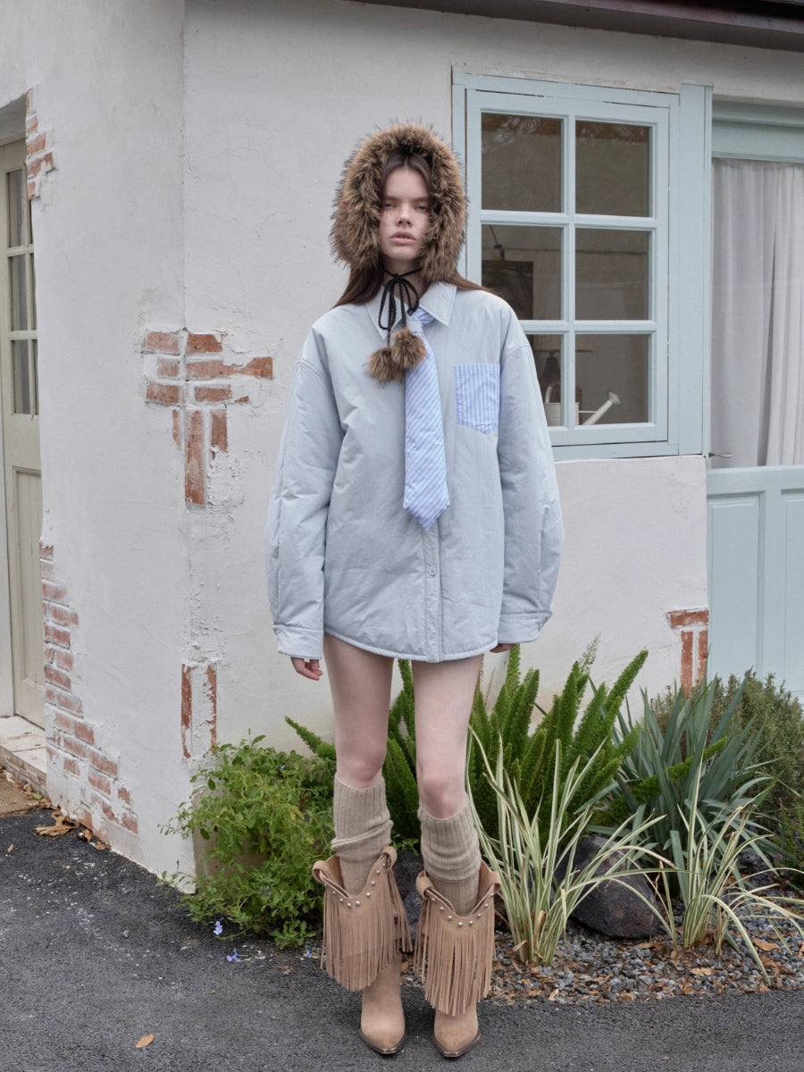 Reversible Eco-friendly Fleece Pom-pom Ear Muffs