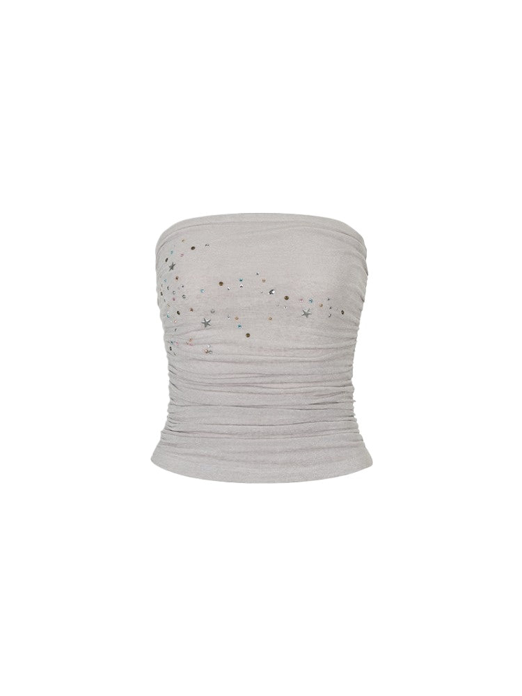 Star Beaded Ruffled Bandeau & Skirt Set