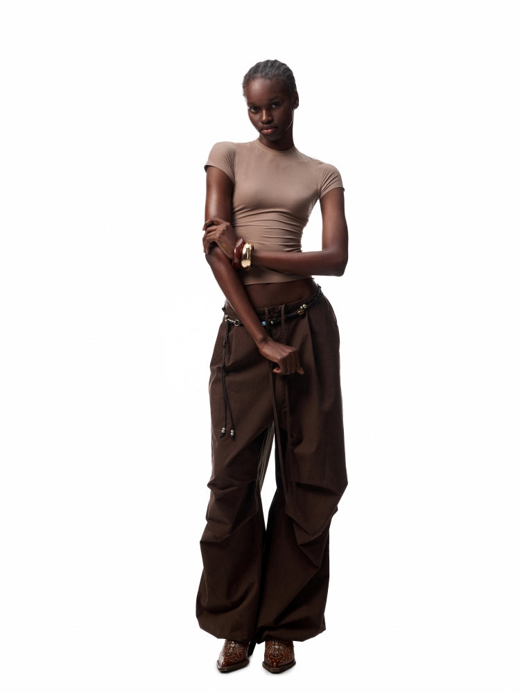 Washed-Distressed Balloon Work Pants