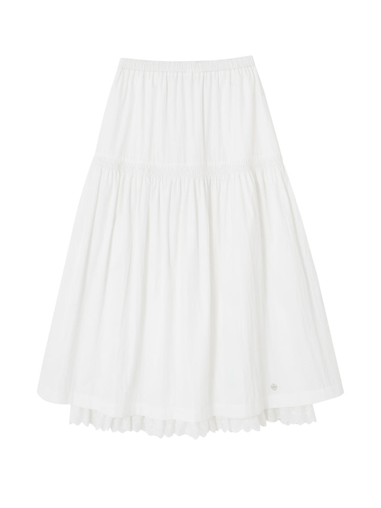 High-Waisted Versatile Double-Layer Skirt