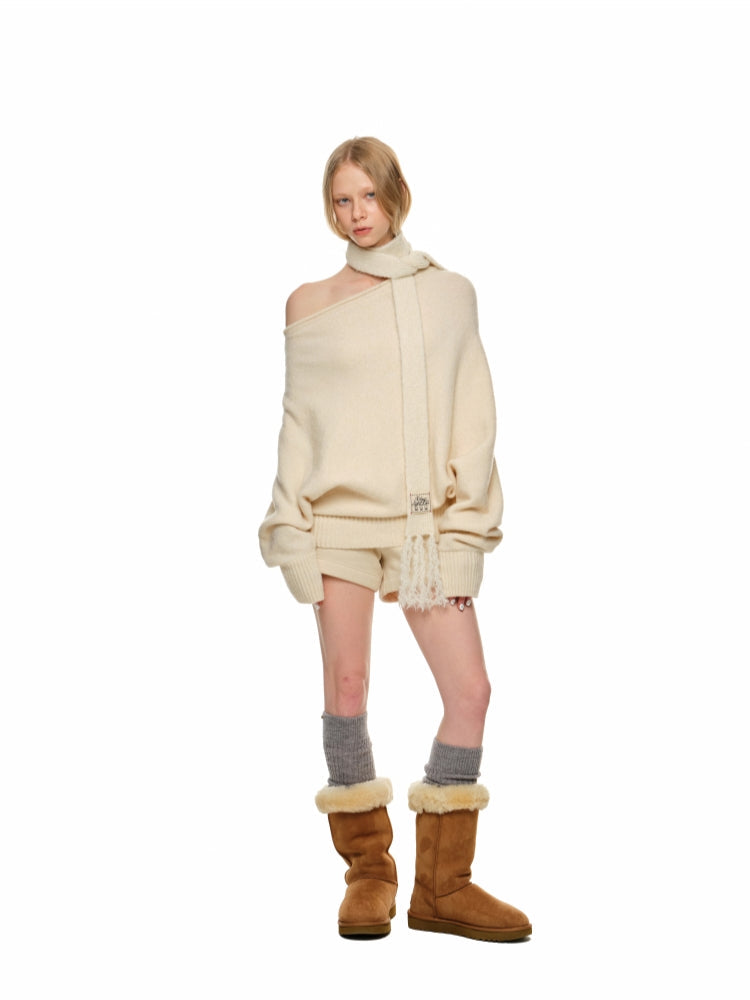 Fleece-Lined Short Sweatpants