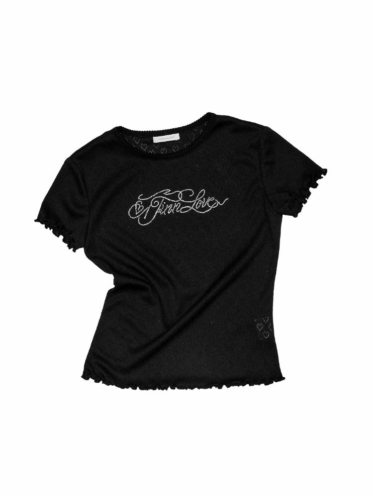 Rhinestone Heart T-Shirt