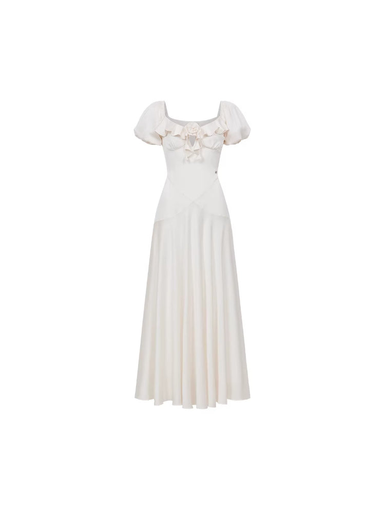 Florette Gradient Square Neck Dress