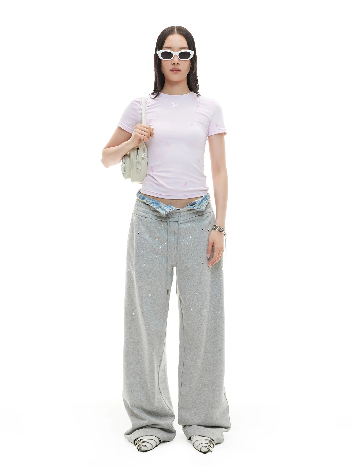 Pony Print Knit Tee