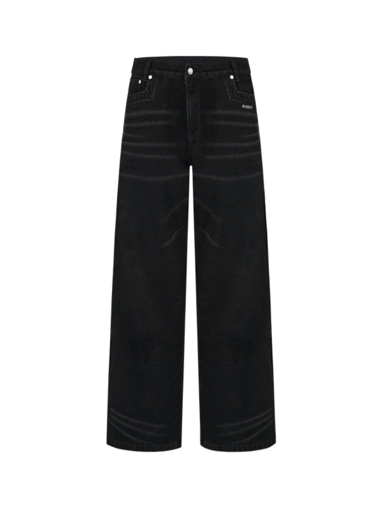 Vintage Low-Waist Loose Straight-Leg Pants