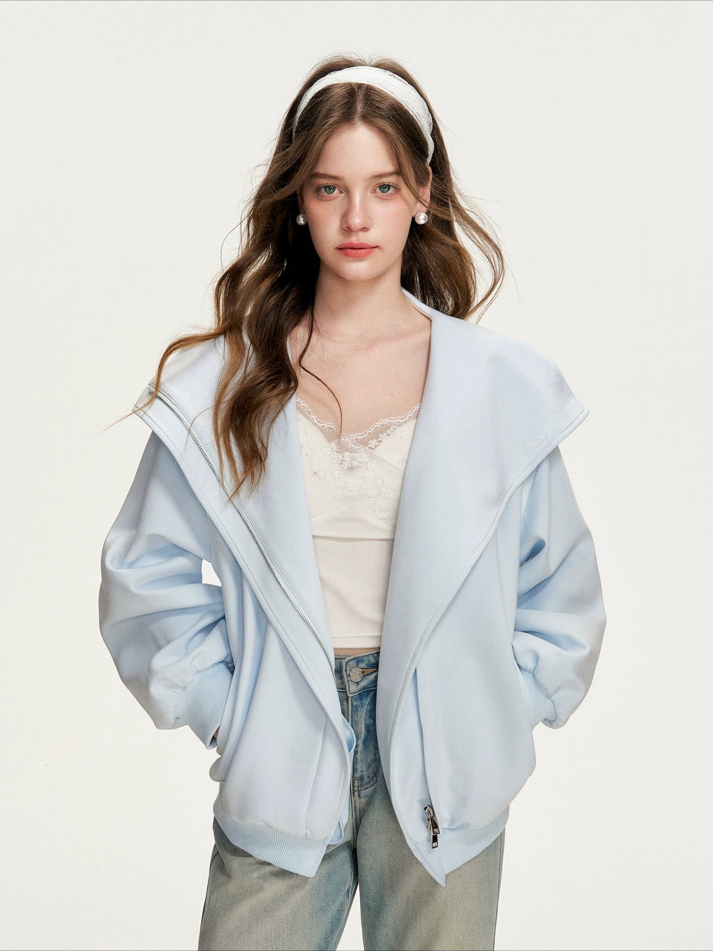 Oversized Zip Hoodie Jacket