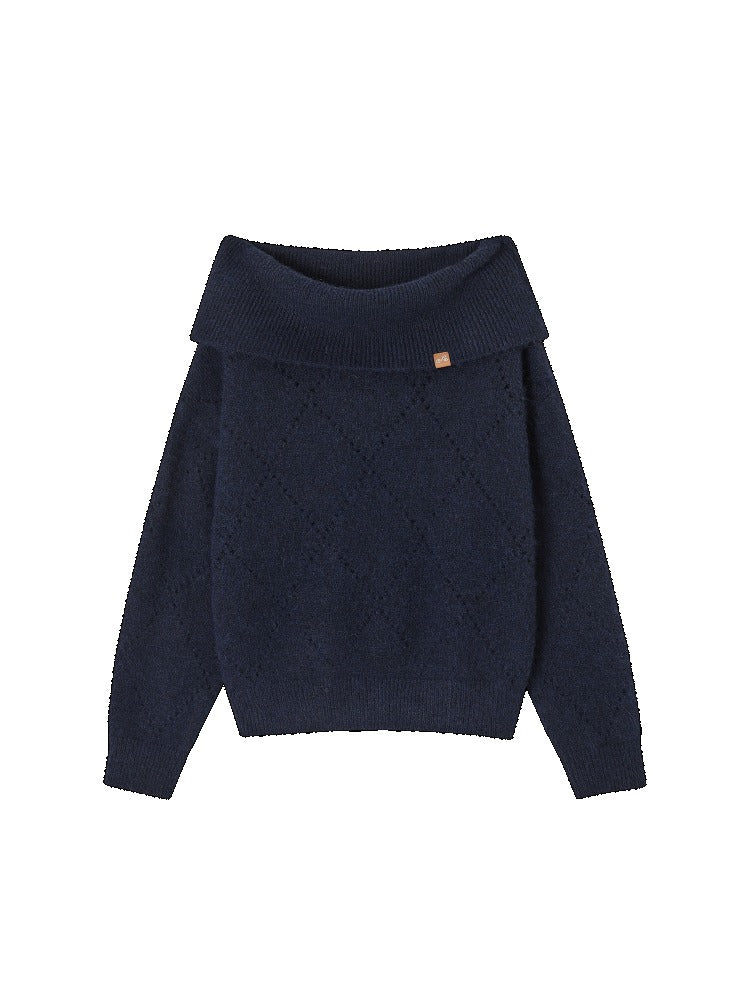Cutout Shoulder Sweater