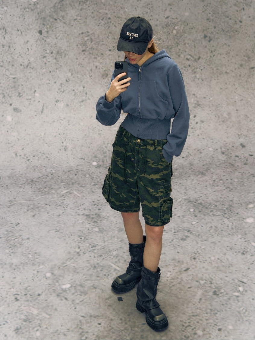 Two-Tone Zip Hoodie