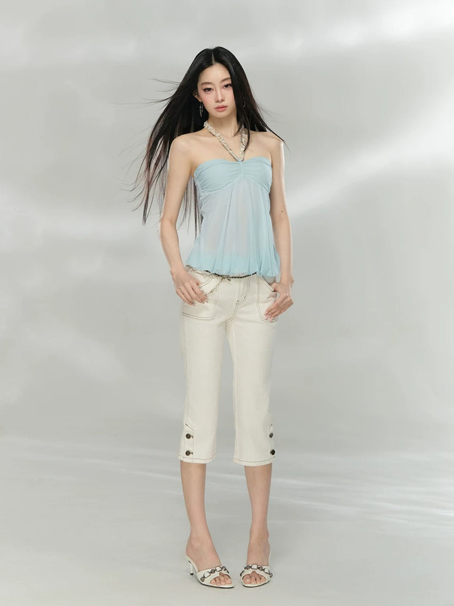 Mesh Halter Tube Top